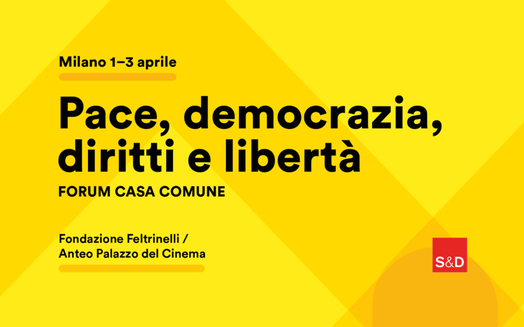 1, 2, 3 aprile: “Pace, democrazia, diritti e libertà” Forum di Casa Comune